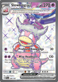 pokemon scarlet violet paldea evolved slowking ex 238 193 full art