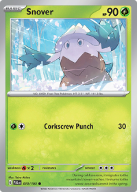 pokemon scarlet violet paldea evolved snover 010 193 rh