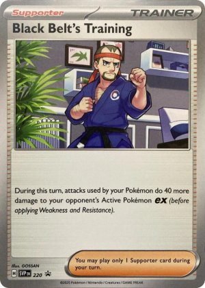 pokemon scarlet violet promos black belt s training svp220