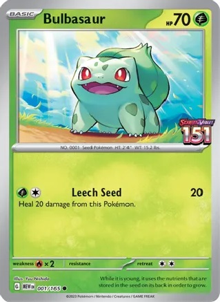 Bulbasaur - 001-165 (Best Buy Exclusive)