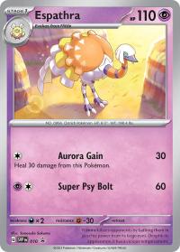 pokemon scarlet violet promos espathra svp010