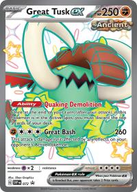 pokemon scarlet violet promos great tusk ex svp072