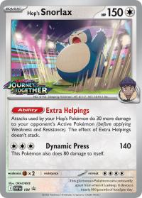 pokemon scarlet violet promos hop s snorlax svp184