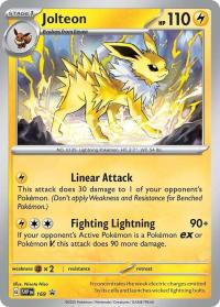 pokemon scarlet violet promos jolteon svp169