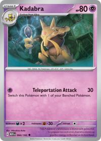 pokemon scarlet violet promos kadabra 064 165 cosmo promo