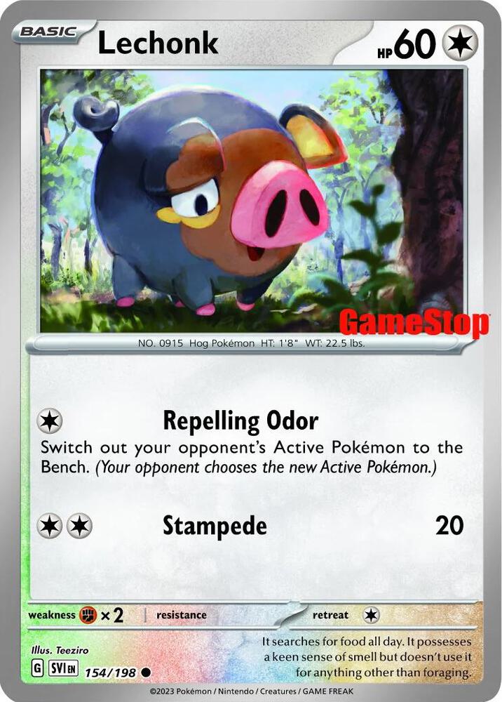 Lechonk - 154-198 (GameStop Promo)