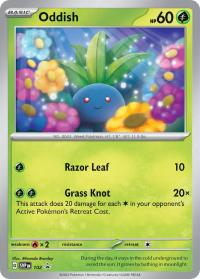 pokemon scarlet violet promos oddish svp102