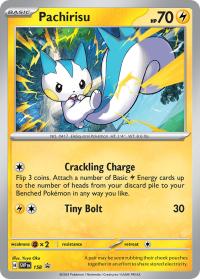 pokemon scarlet violet promos pachirisu svp158