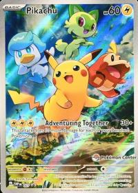 pokemon scarlet violet promos pikachu svp027 pokemon center exclusive