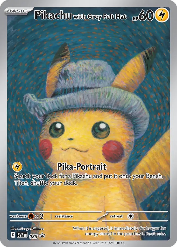 Pikachu with Grey Felt Hat - SVP085