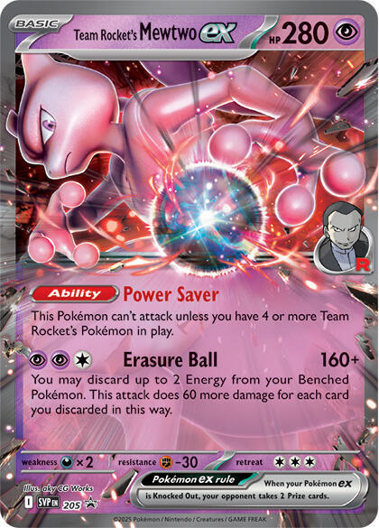Team Rocket's Mewtwo EX - SVP205