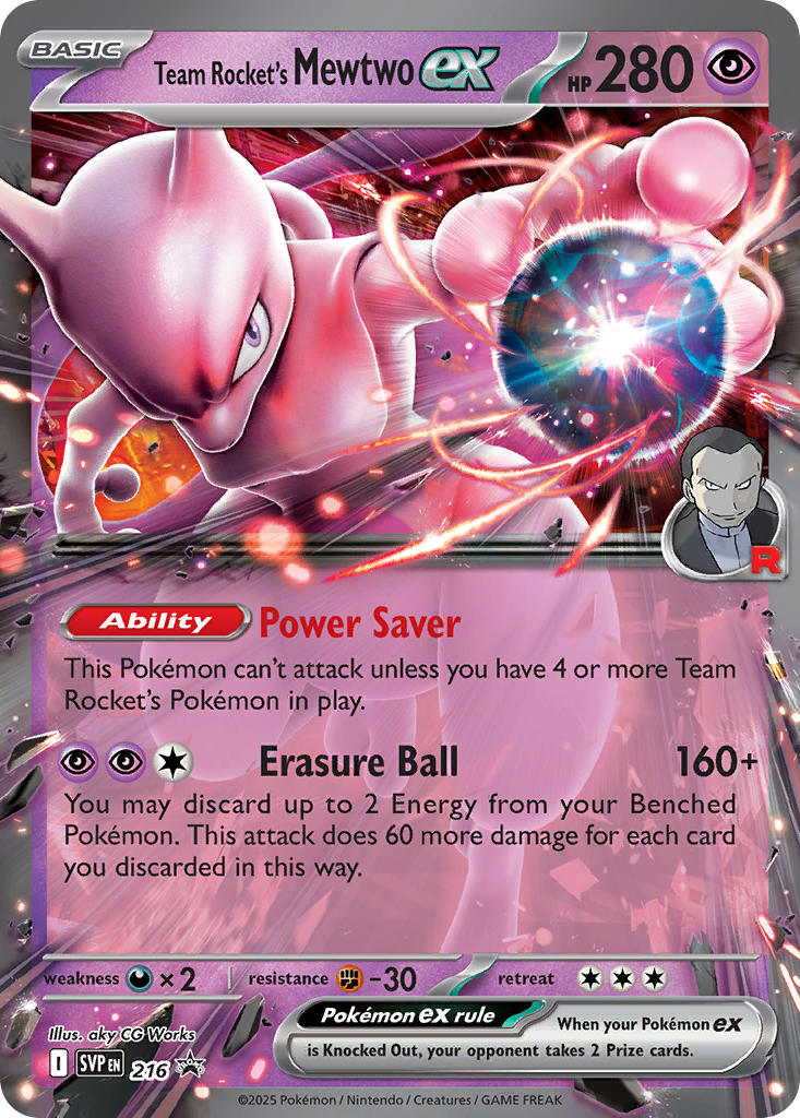 Team Rocket’s Mewtwo EX - SVP216