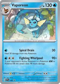 pokemon scarlet violet promos vaporeon svp168