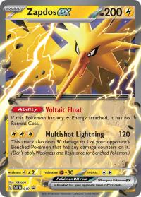 pokemon scarlet violet promos zapdos ex svp049