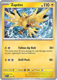 pokemon scarlet violet promos zapdos svp157