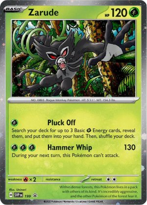 pokemon scarlet violet promos zarude svp199
