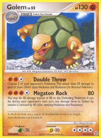 pokemon secret wonders golem 29 132