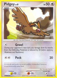 pokemon secret wonders pidgey 99 132