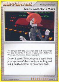 pokemon secret wonders team galactic s mars 126 132 rh