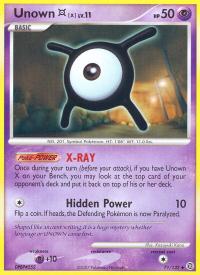 pokemon secret wonders unown x 71 132