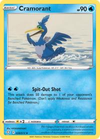 pokemon shining fates cramorant 28 72