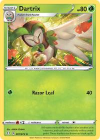 pokemon shining fates dartrix 7 72