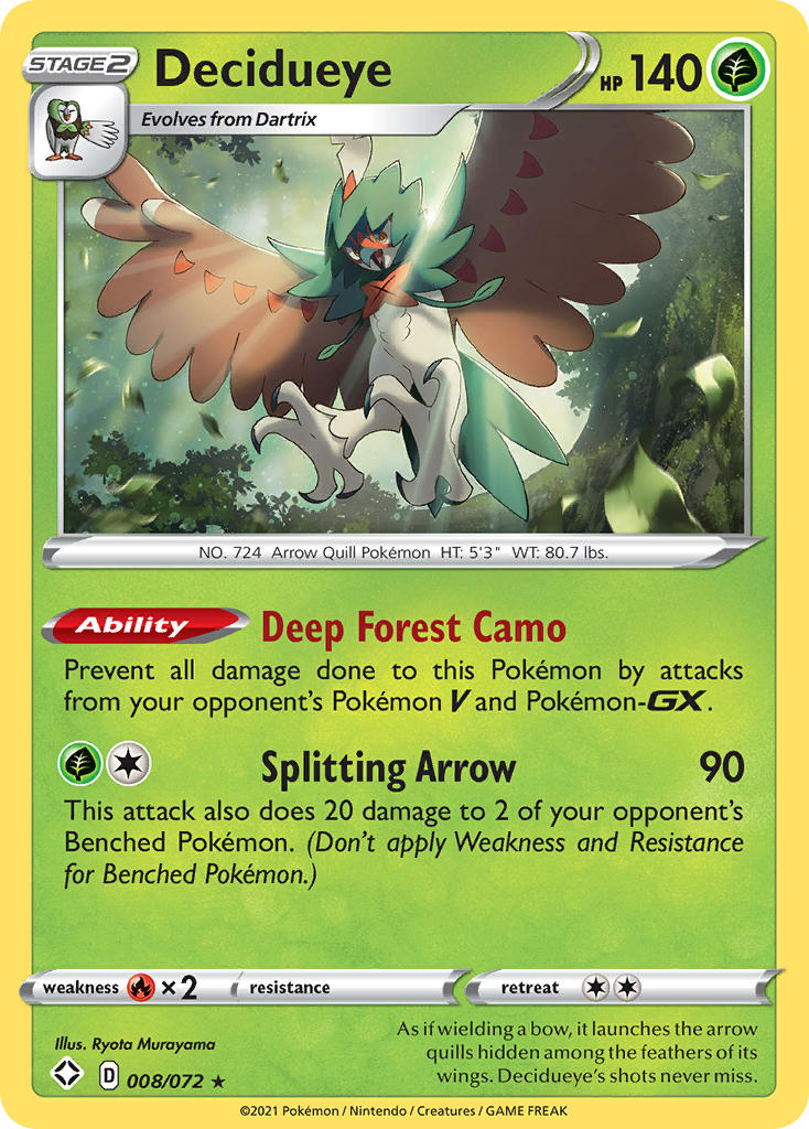 Decidueye - 8-72 (RH)