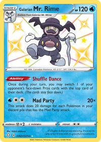 pokemon shining fates galarian mr rime sv21 sv122