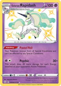 pokemon shining fates galarian rapidash sv48 sv122