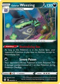 pokemon shining fates galarian weezing 42 72