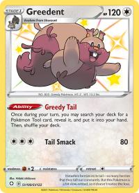 pokemon shining fates greedent sv100 sv122