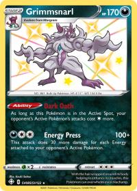 pokemon shining fates grimmsnarl sv85 sv122