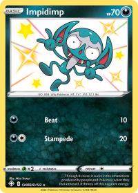 pokemon shining fates impidimp sv83 sv122