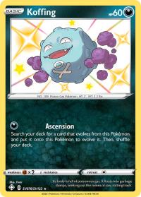 pokemon shining fates koffing sv76 sv122