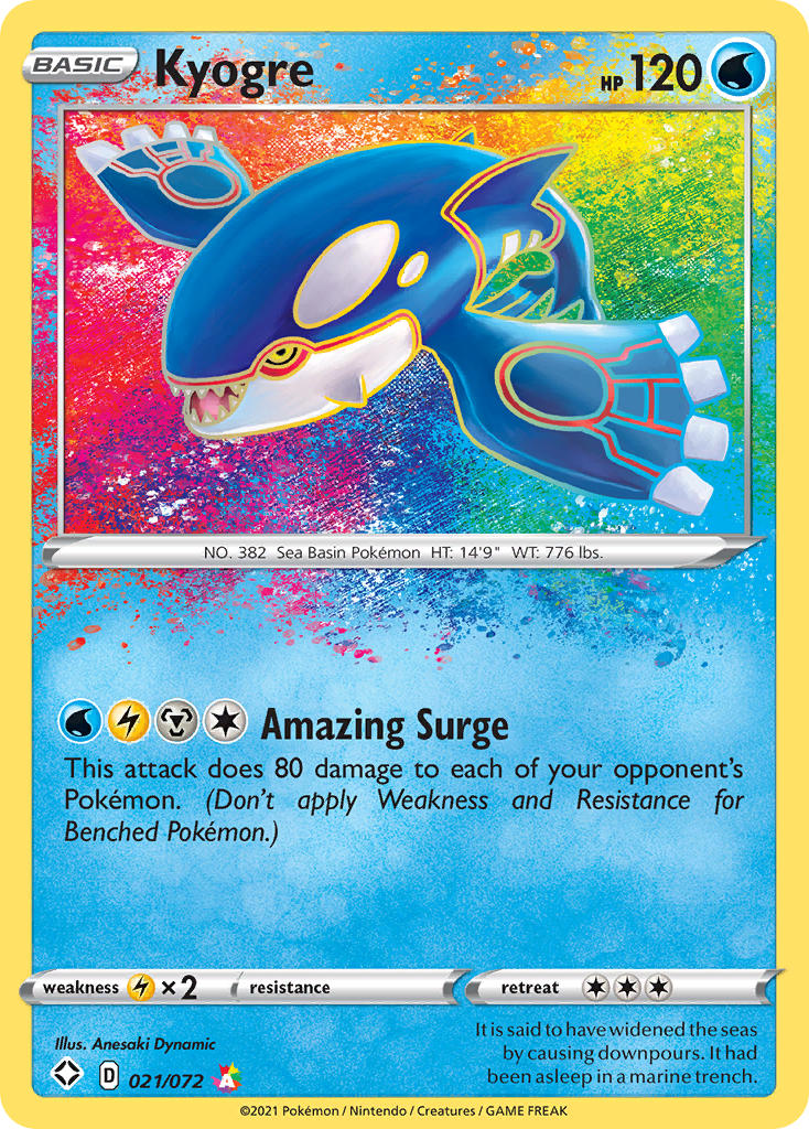 Kyogre - 21-72 - Amazing Rare