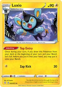 pokemon shining fates luxio 32 72