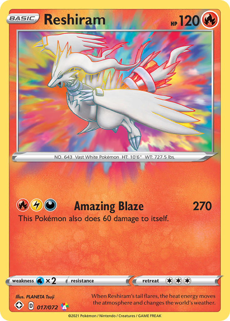 Reshiram - 17-72 - Amazing Rare