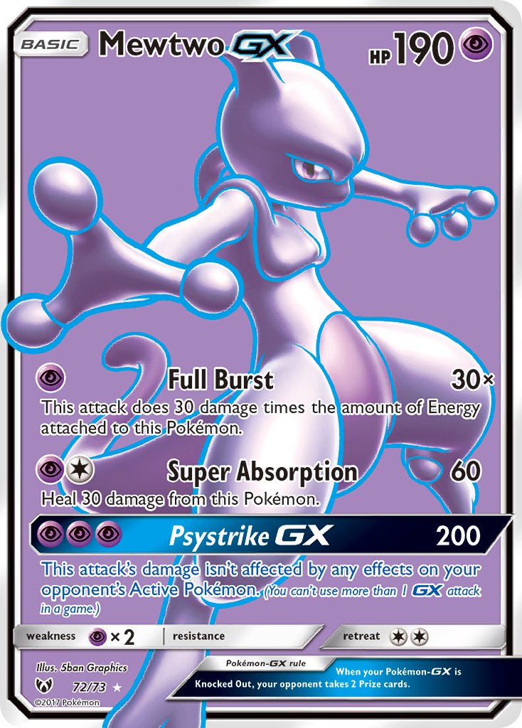 Mewtwo GX 72-73 FULL ART