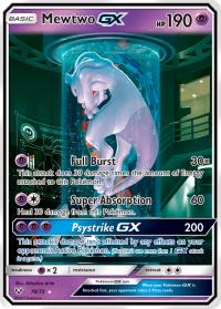 pokemon shining legends mewtwo gx 78 73