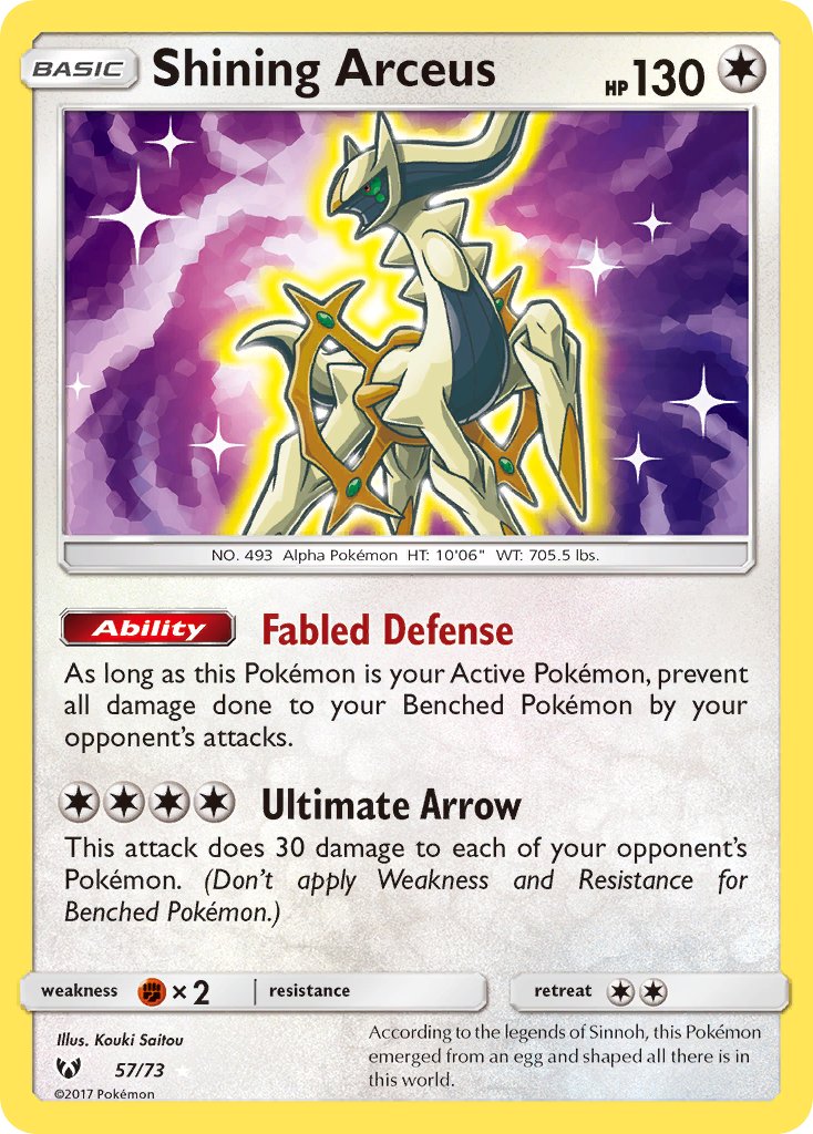 Shining Arceus 57-73