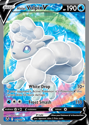 Alolan Vulpix V - 173-195 - FULL ART