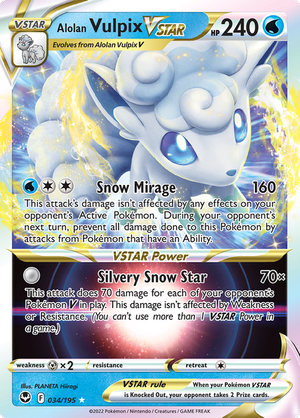 Alolan Vulpix VSTAR - 034-195