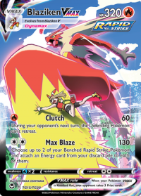 pokemon silver tempest blaziken vmax tg15 tg30