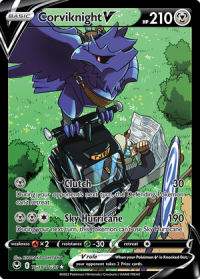 pokemon silver tempest corviknight v tg18 tg30