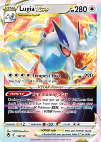 pokemon silver tempest lugia vstar 139 195