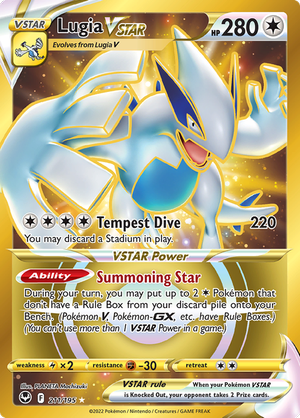 Lugia VSTAR - 211-195 GOLD SECRET RARE