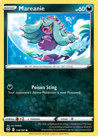 pokemon silver tempest mareanie 114 195