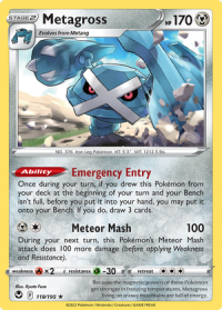 pokemon silver tempest metagross 119 195