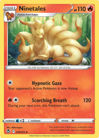 pokemon silver tempest ninetales 018 195