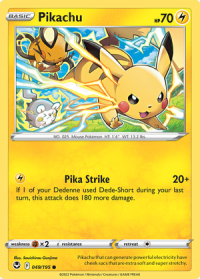 pokemon silver tempest pikachu 049 195